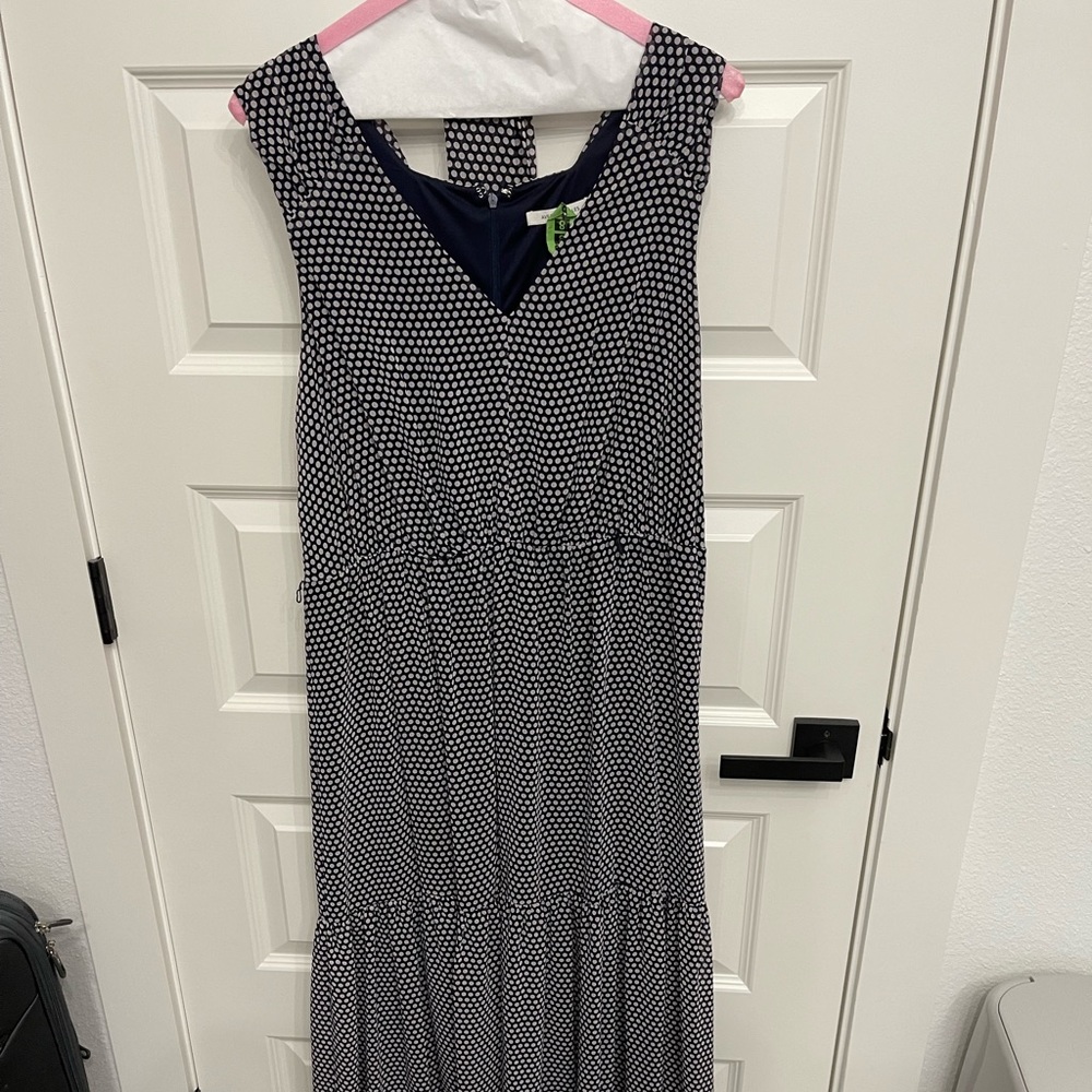 Navy/Blush Maxi Dress size 14